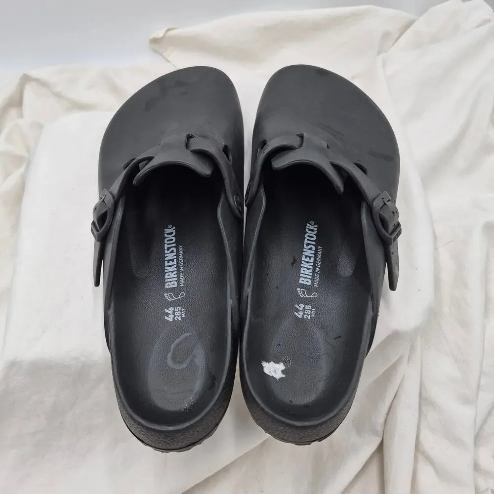 Birkenstock Black Boston Essentials EVA Slip On Clog Sandal EU 44 men US 11-11.5